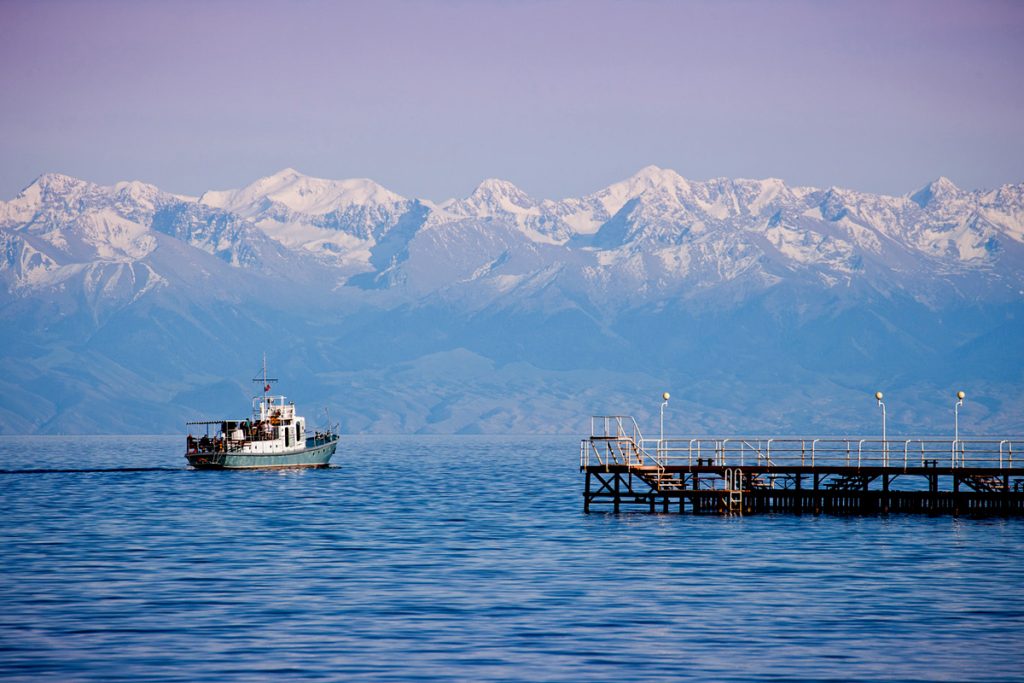 Issyk-Kul Lake in Issyk-Kul Region